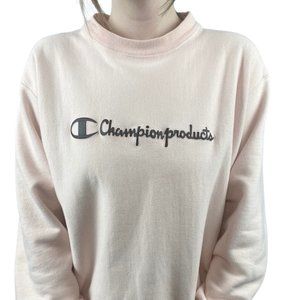 Champion Pink Reverse Weave Crewneck Sweatshirt M